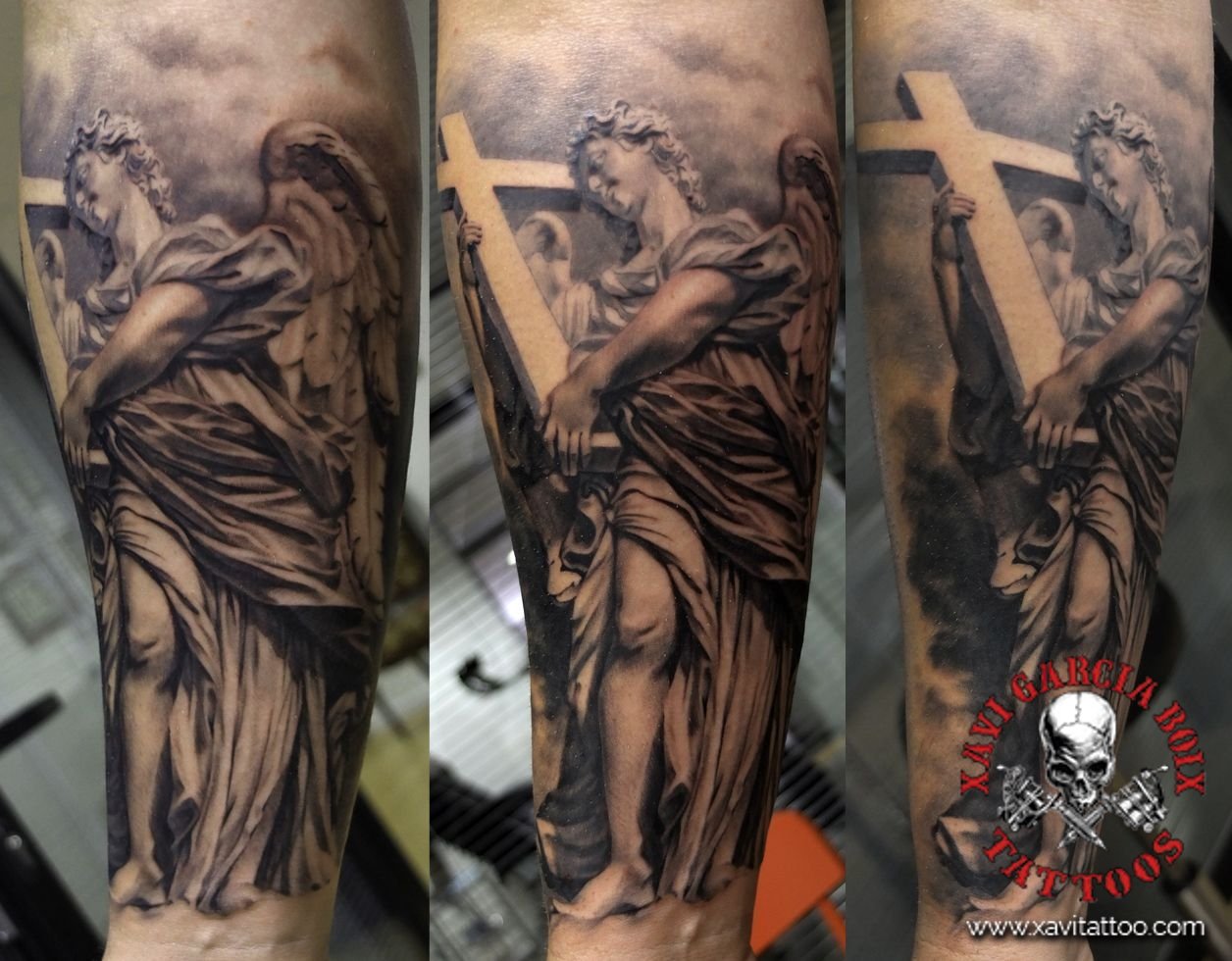 Tatuaje realista de Ángel en Valencia por Xavi García Boix